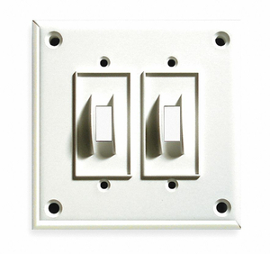 SECURITY TOGGLE SWITCH PLATE 2GANG WHITE by Cortech SECURITY TOGGLE SWITCH PLATE 2GANG WHITE by Cortech