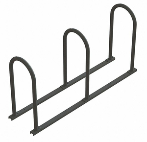 BIKE RACK 2-SIDED 6-BIKE BLACK/SILVER by Graber Manufacturing