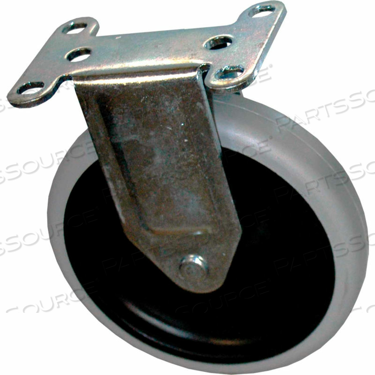 5" RIGID PLATE CASTER by Rubbermaid Medical Division 5" RIGID PLATE CASTER by Rubbermaid Medical Division