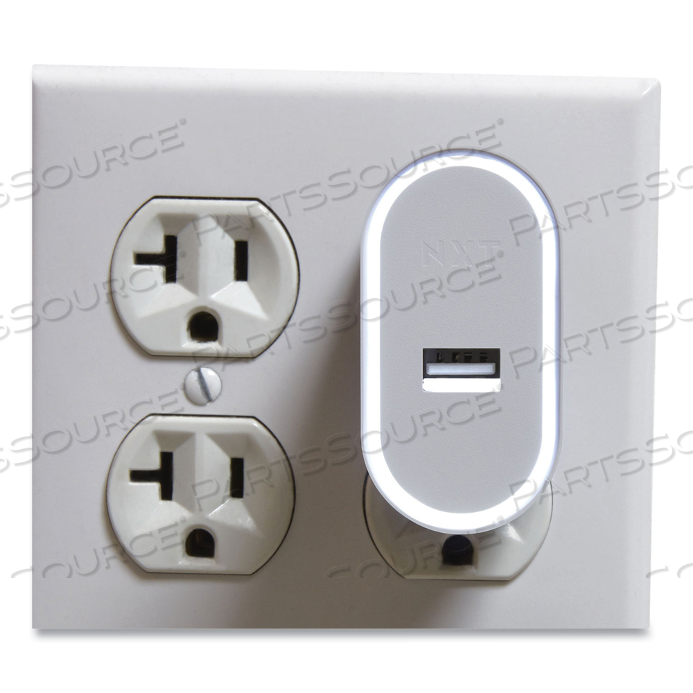 WALL CHARGER, USB-A PORT, WHITE 