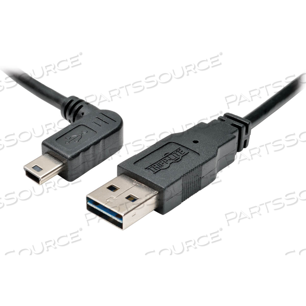 6FT USB 2.0 UNIVERSAL REVERSIBLE CABLE A TO LEFT 5PIN MINI B 6' by Tripp Lite 6FT USB 2.0 UNIVERSAL REVERSIBLE CABLE A TO LEFT 5PIN MINI B 6' by Tripp Lite