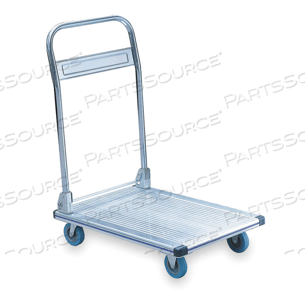 ALUMINUM-DECK PLATFORM TRUCK, 330 LB LOAD CAPACITY, 30 IN X 18 IN X 6 IN, RUBBER by Approved Vendor