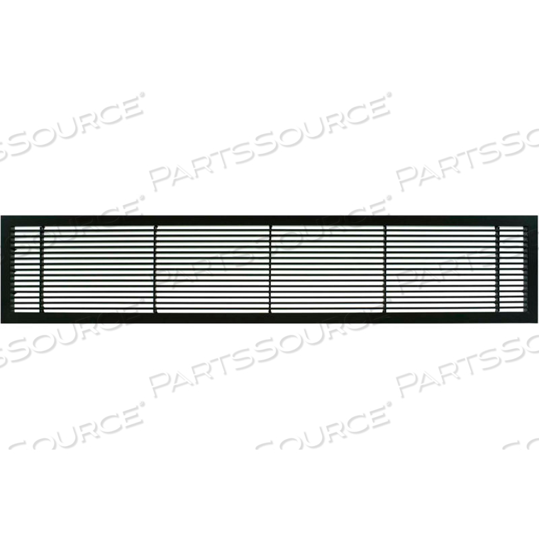 AG10 SERIES 6" X 48" SOLID ALUM FIXED BAR SUPPLY/RETURN AIR VENT GRILLE, BLACK-MATTE by Giumenta Corp-Architectural Grille AG10 SERIES 6" X 48" SOLID ALUM FIXED BAR SUPPLY/RETURN AIR VENT GRILLE, BLACK-MATTE by Giumenta Corp-Architectural Grille