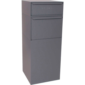 FULL SERVICE VAULT MAILBOX AND PARCEL DROP DVCS0015 - USPS APPROVED - REAR ACCESS - GRAY by Dvault Company