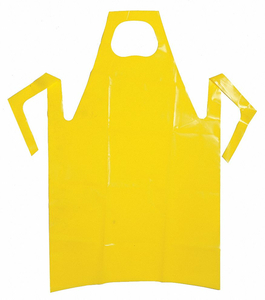 DIE CUT APRON YELLOW 55 IN L PK50 by Polyco