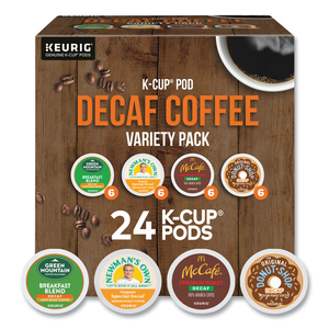 DECAF VARIETY COFFEE K-CUPS, ASSORTED FLAVORS, 0.38 OZ K-CUP, 24/BOX by Green Mountain Coffee