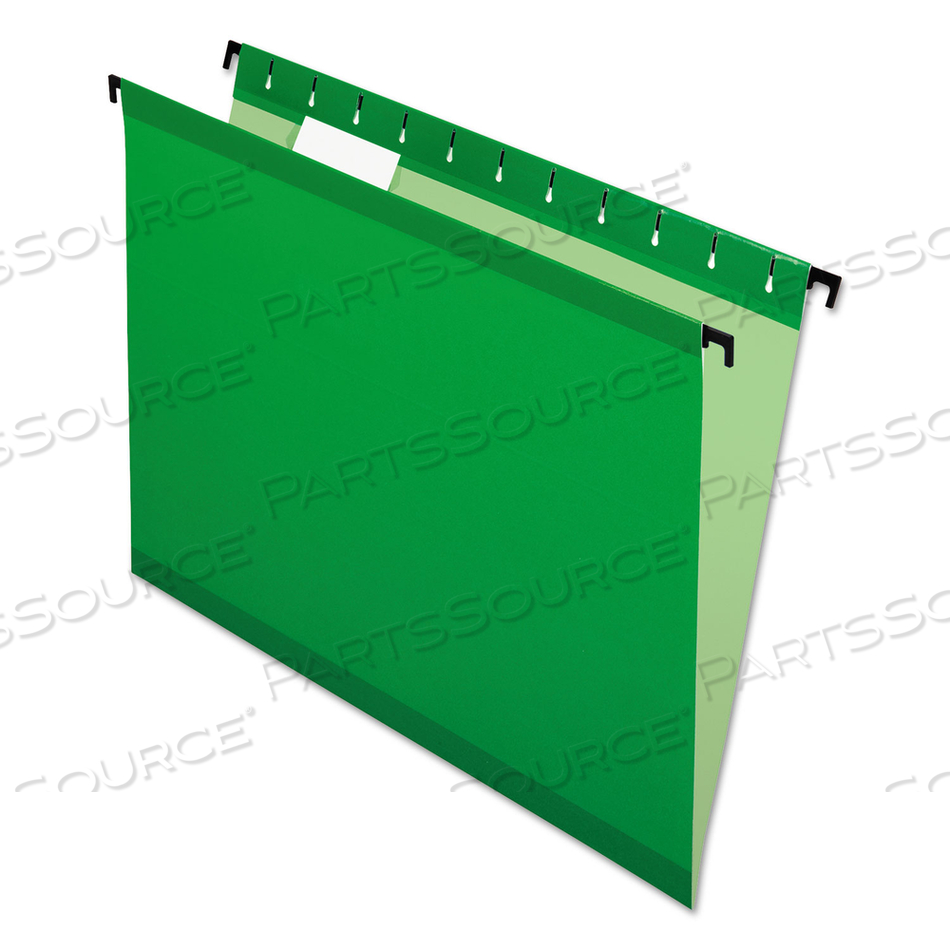SUREHOOK HANGING FOLDERS, LETTER SIZE, 1/5-CUT TABS, BRIGHT GREEN by Esselte Pendaflex Corp. SUREHOOK HANGING FOLDERS, LETTER SIZE, 1/5-CUT TABS, BRIGHT GREEN by Esselte Pendaflex Corp.
