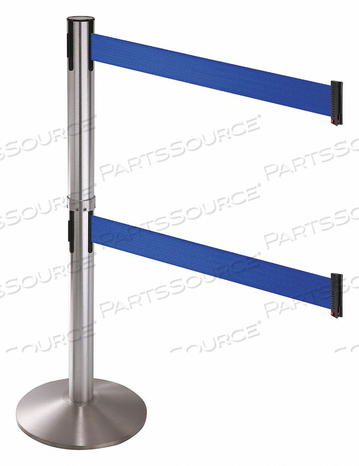 BARRIER POST ALUMINUM POST BLUE BELT by VISIONTRON Corp.