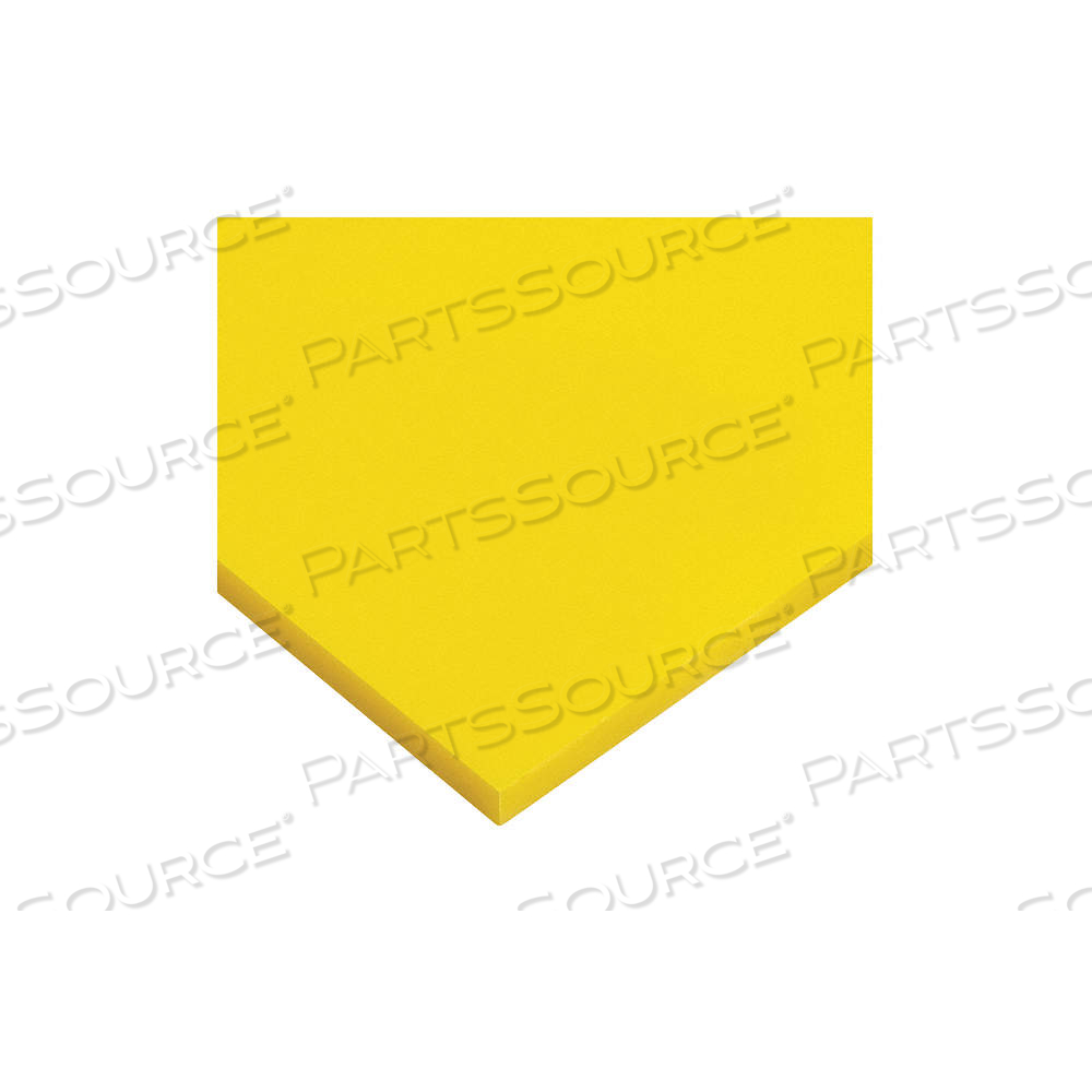 PLASTIC SHEET, 0.125 IN THICK, 12 IN W X 12 IN L, YELLOW, OPAQUE, 9,000 PSI TENSILE STRENGTH by Approved Vendor PLASTIC SHEET, 0.125 IN THICK, 12 IN W X 12 IN L, YELLOW, OPAQUE, 9,000 PSI TENSILE STRENGTH by Approved Vendor