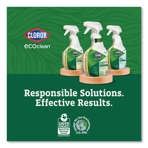 CLOROX PRO ECOCLEAN GLASS CLEANER, UNSCENTED, 32 OZ SPRAY BOTTLE, 9/CARTON by Clorox