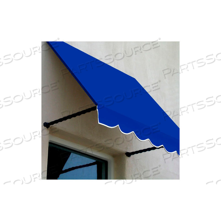 WINDOW/ENTRY AWNING 8-3/8'W X 3-11/16'H X 3'D BRIGHT BLUE 