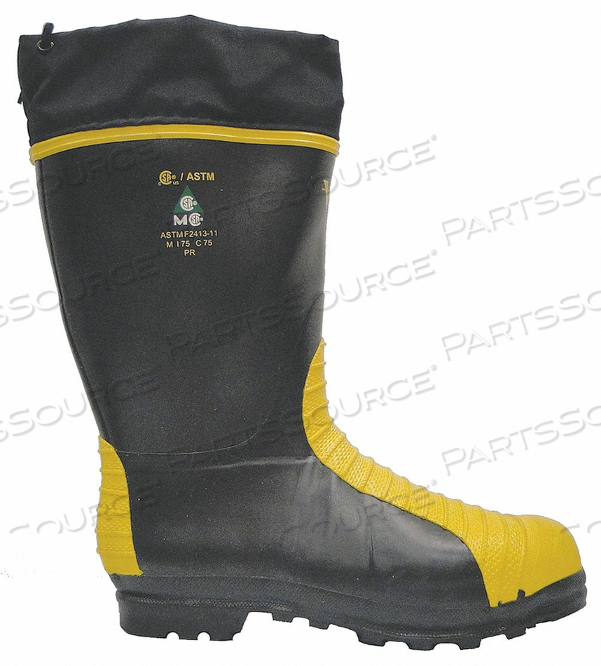 J0966 RUBBER BOOT UNISEX 9 KNEE BLACK by Viking