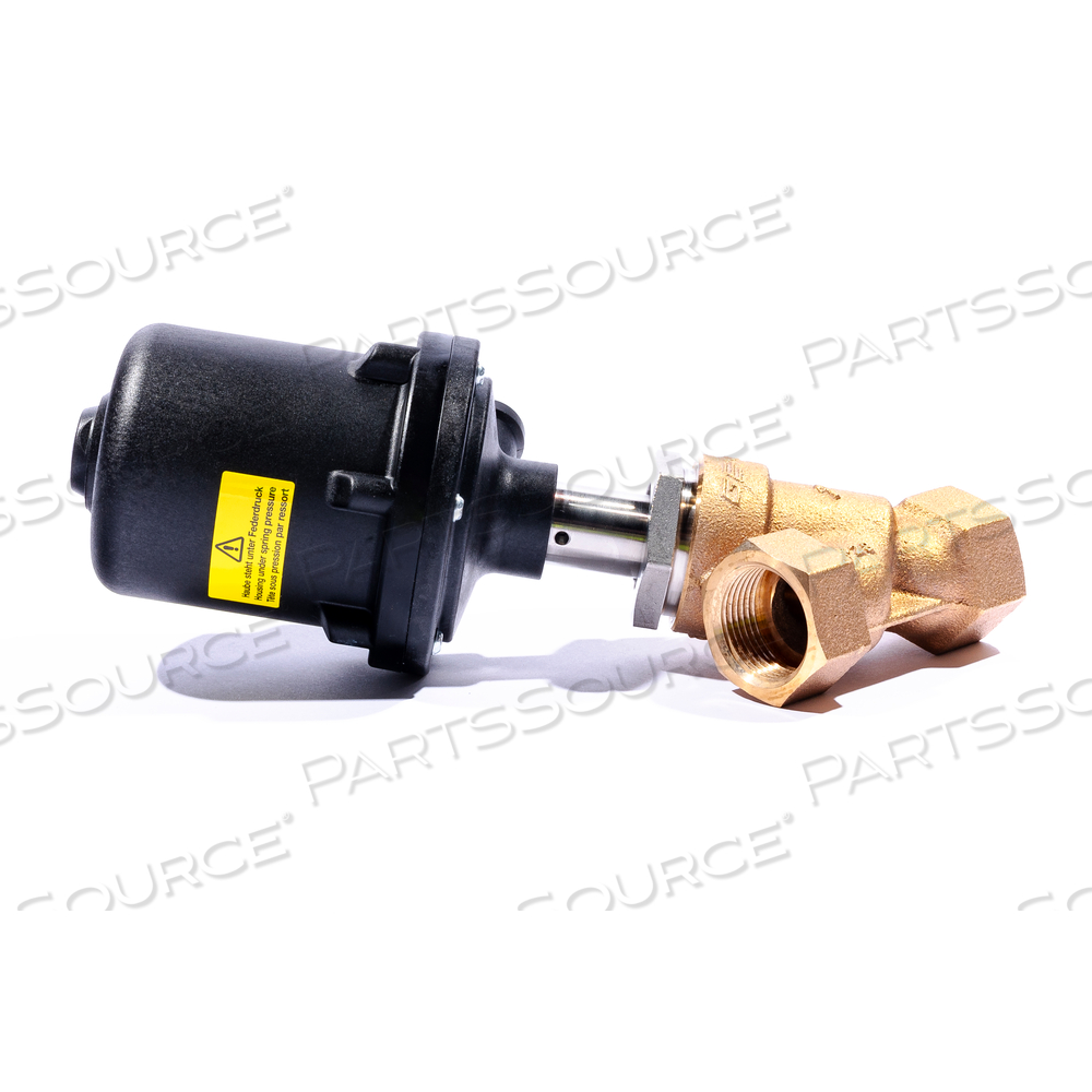 2/2-WAY ANGLE SEAT GLOBE PISTON VALVE, CAST BRONZE, NC, 60 DEG C by Getinge USA Sales, LLC