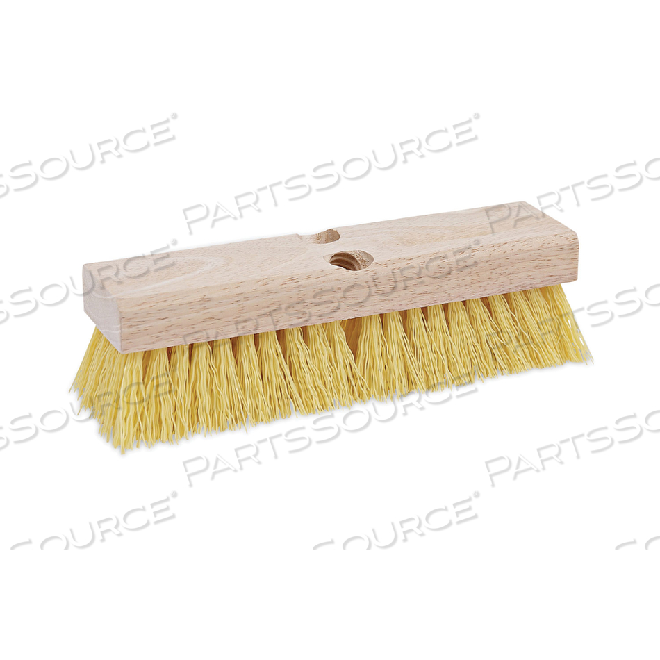DECK BRUSH HEAD, 2" CREAM POLYPROPYLENE BRISTLES, 10" BRUSH by Boardwalk DECK BRUSH HEAD, 2" CREAM POLYPROPYLENE BRISTLES, 10" BRUSH by Boardwalk