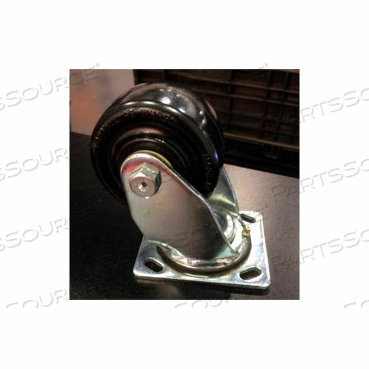 R-370 SERIES SWIVEL PLATE CASTER - SEMI-STEEL 8"DIA. 1200 CAP. LB. 