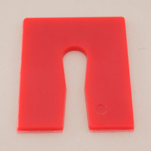 PRECISION BRAND 1/4" X 2" X 2-1/2" PLASTIC KEY HORSESHOE SHIM - SOLID #84S 1008PC by Precision Brand