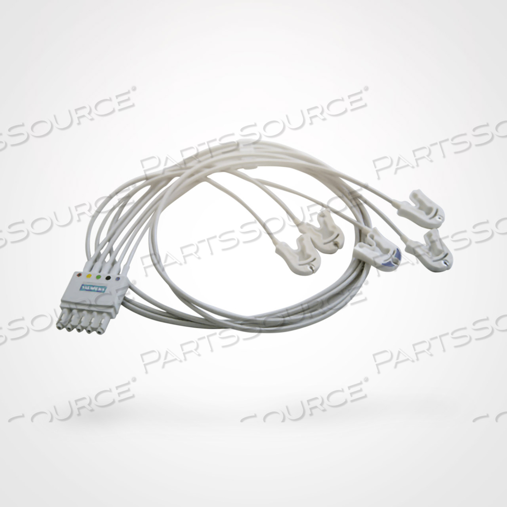 27.5IN IEC1 STANDARD CHEST LEAD ELECTRODE CABLE KIT WITH GRABBERS by Siemens Medical Solutions 27.5IN IEC1 STANDARD CHEST LEAD ELECTRODE CABLE KIT WITH GRABBERS by Siemens Medical Solutions
