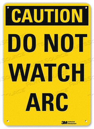 SAFETY SIGN DO NOT WATCH ARC 10IN.H by Lyle Signs Inc.