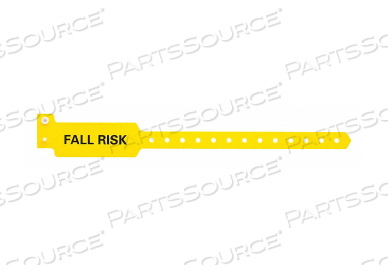 ID WRISTBAND 10-1/4 IN L FALL RISK PK500 by Identiplus