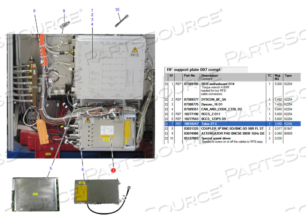 TALES-3T-C SCANNER ASSEMBLY PART by Siemens Medical Solutions