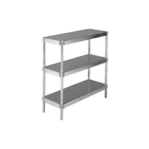 EQUIPMENT STANDS, 3-SHELF SHELVING UNIT, 20"W X 48"H X 36"L, ALUMINUM by Prairie View Industries Inc.