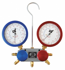 MECHANICAL MANIFOLD GAUGE SET 5 VALVES by JB Industries MECHANICAL MANIFOLD GAUGE SET 5 VALVES by JB Industries