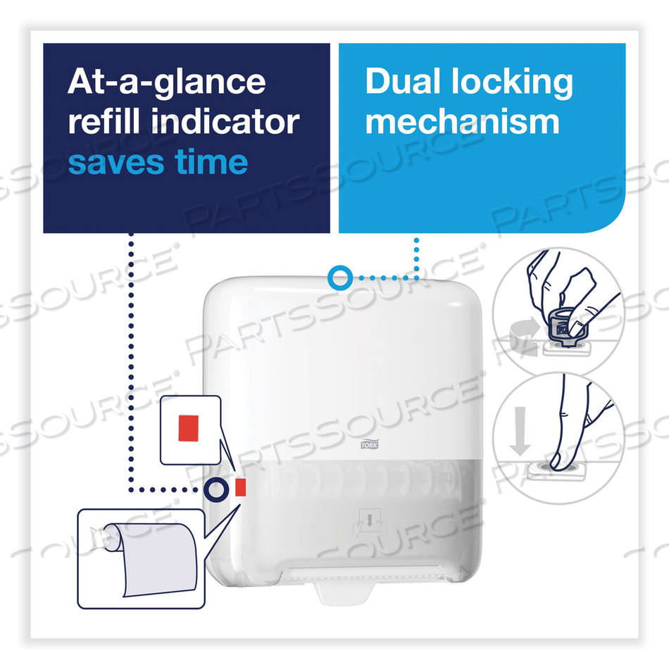 ELEVATION MATIC HAND TOWEL ROLL DISPENSER, 13.2 X 8.1 X 14.65, WHITE by Tork