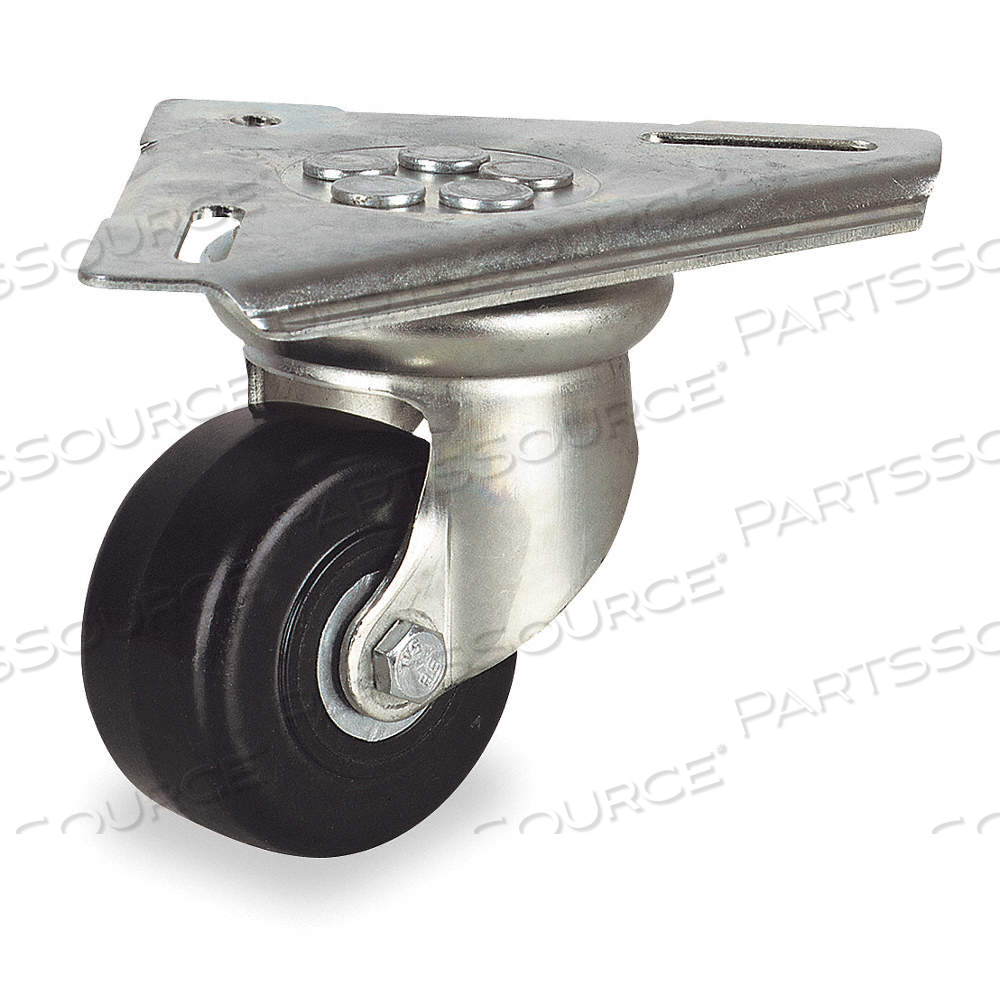 TRIANGULAR-MOUNT KINGPINLESS PLATE CASTER, 4 IN WHEEL DIA., 550 LB, SWIVEL CASTER by Approved Vendor TRIANGULAR-MOUNT KINGPINLESS PLATE CASTER, 4 IN WHEEL DIA., 550 LB, SWIVEL CASTER by Approved Vendor