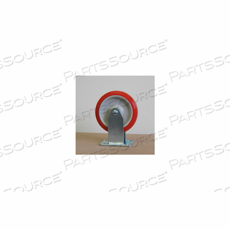 5" POLYURETHANE RIGID CASTER FOR CARTS by Little Giant