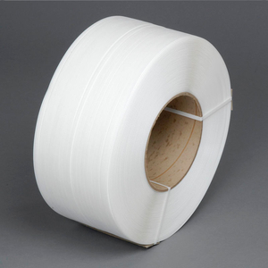 POLYPROPYLENE STRAPPING 3/8" X .021" X 12,900' WHITE 8" X 8" CORE by PAC Strapping Products Inc.