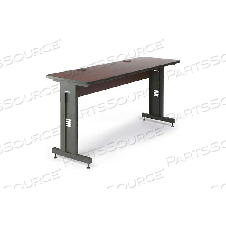 CLASSROOM TRAINING TABLE - ADJUSTABLE HEIGHT - 24" X 72" - AFRICAN MAHOGANY by Kendall Howard LLC CLASSROOM TRAINING TABLE - ADJUSTABLE HEIGHT - 24" X 72" - AFRICAN MAHOGANY by Kendall Howard LLC