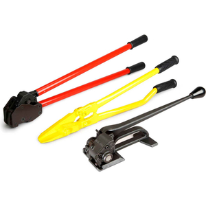 TOOL SET FOR STEEL STRAPPING FOR 1-1/4" STRAP, MUL-420 TENSIONER,MUL-430 SEALER,H-305 CUTTER by Teknika