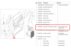SUSPENSION GRID HOLDER ASSEMBLY by Carestream Health, Inc.