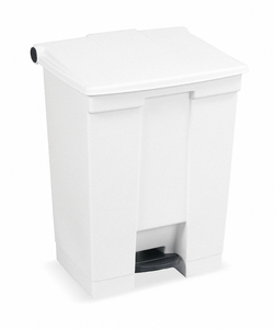 F9108 STEP ON TRASH CAN RECTANGULAR 18 GAL. by Rubbermaid Medical Division