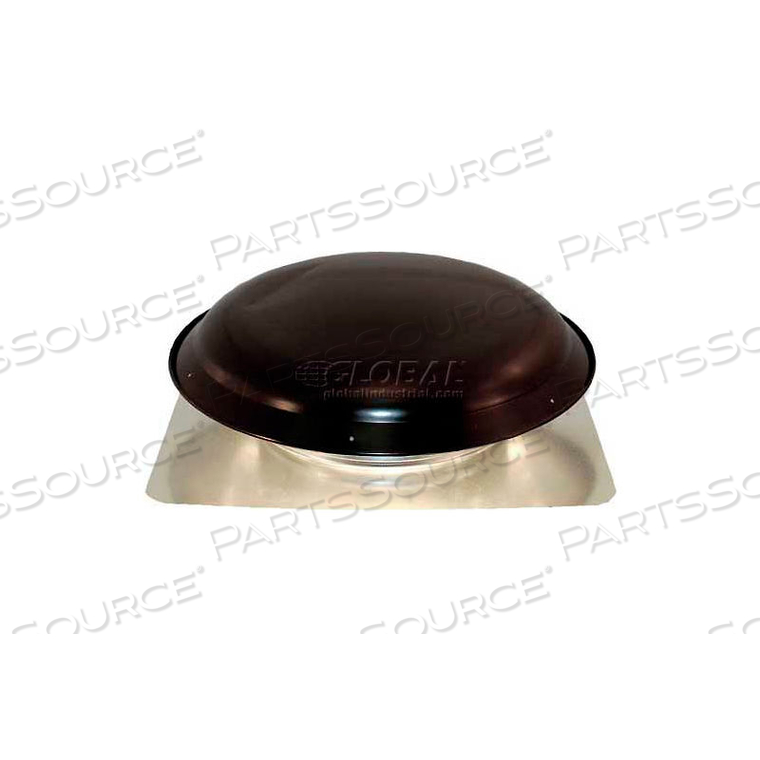 ROOF MOUNT POWER ATTIC VENTILATOR ALUMINUM DOME BLACK 1600 CFM 