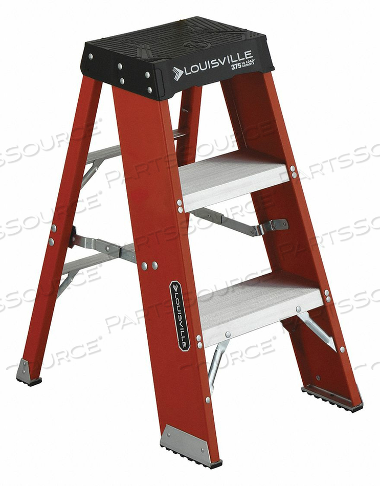 STEP STAND 375 LB LD CAP. FIBERGLASS by Louisville STEP STAND 375 LB LD CAP. FIBERGLASS by Louisville