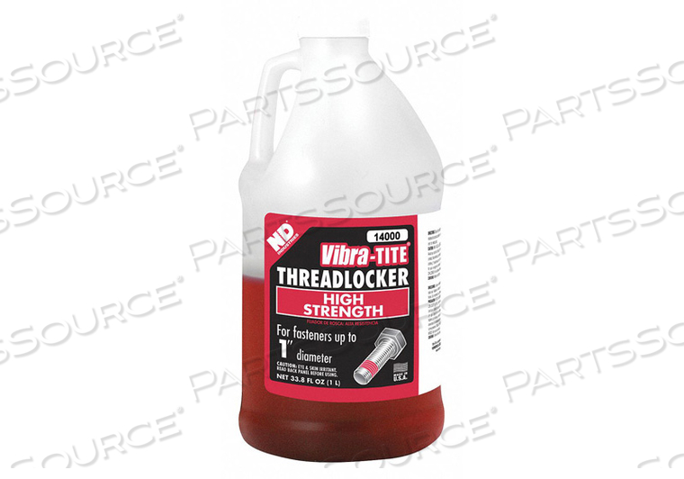 THREADLOCKER RED 1L VISCOSITY 500 CP by Vibra-Tite THREADLOCKER RED 1L VISCOSITY 500 CP by Vibra-Tite