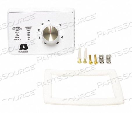 24V SPST WALL/DUCT MOUNT HUMIDISTAT 10-60% RELATIVE HUMIDITY by Robertshaw