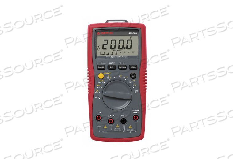 DIGITAL HVAC MULTIMETER 1000V 