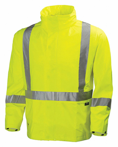 RAIN JACKET UNRATED YELLOW/GREEN L by Helly Hansen