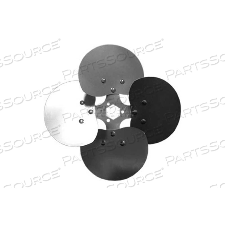 FOUR WING FREE AIR FAN BLADE, INTERCHANGEABLE HUB, ALUMINUM BLADE, CCW, 18" DIA., 27 PITCH by Lau FOUR WING FREE AIR FAN BLADE, INTERCHANGEABLE HUB, ALUMINUM BLADE, CCW, 18" DIA., 27 PITCH by Lau