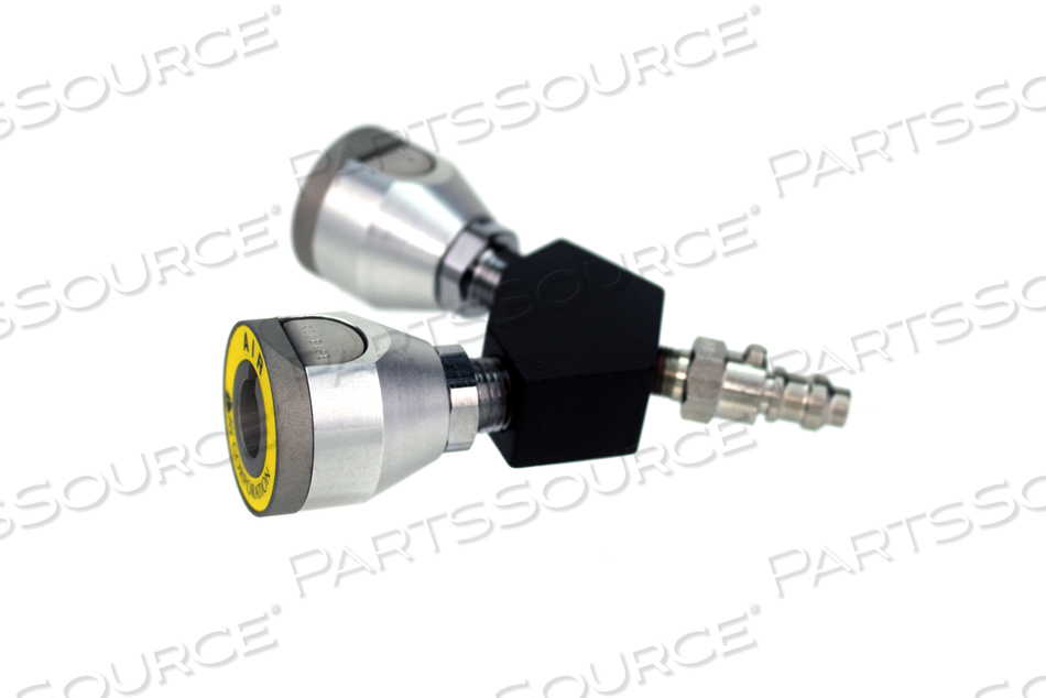 PURITAN Y-BLOCK, MALE QC INLET X FEMALE COUPLER OUTLETS, MED AIR by Bay Corporation