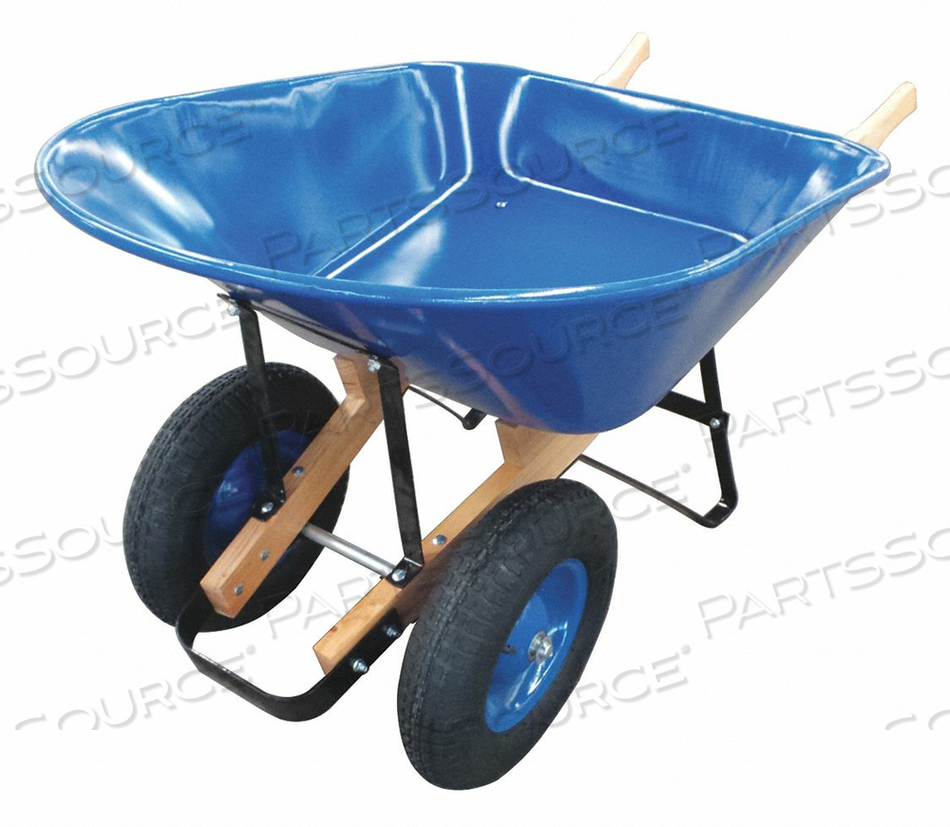 WHEELBARROW, PRODUCT TYPE WHEELBARROW, TRAY MATERIAL STEEL, HANDLE MATERIAL HARDWOOD, MAXIMUM LOAD CAPACITY 286 LB, WHEEL TYPE PNEUMATIC, WH by Westward
