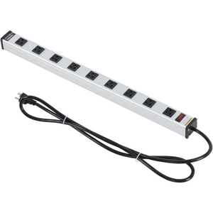 25-IN. 9 OUTLET ALUMINUM POWER STRIP WITH 6-FT CORD ETL/CETL by Approved Vendor 25-IN. 9 OUTLET ALUMINUM POWER STRIP WITH 6-FT CORD ETL/CETL by Approved Vendor