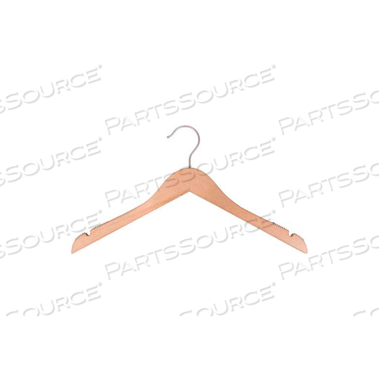 NAHANCO TOP HANGER-NAHANCO LINE, 17"L, WOOD-BEECH, PKG QTY 100 