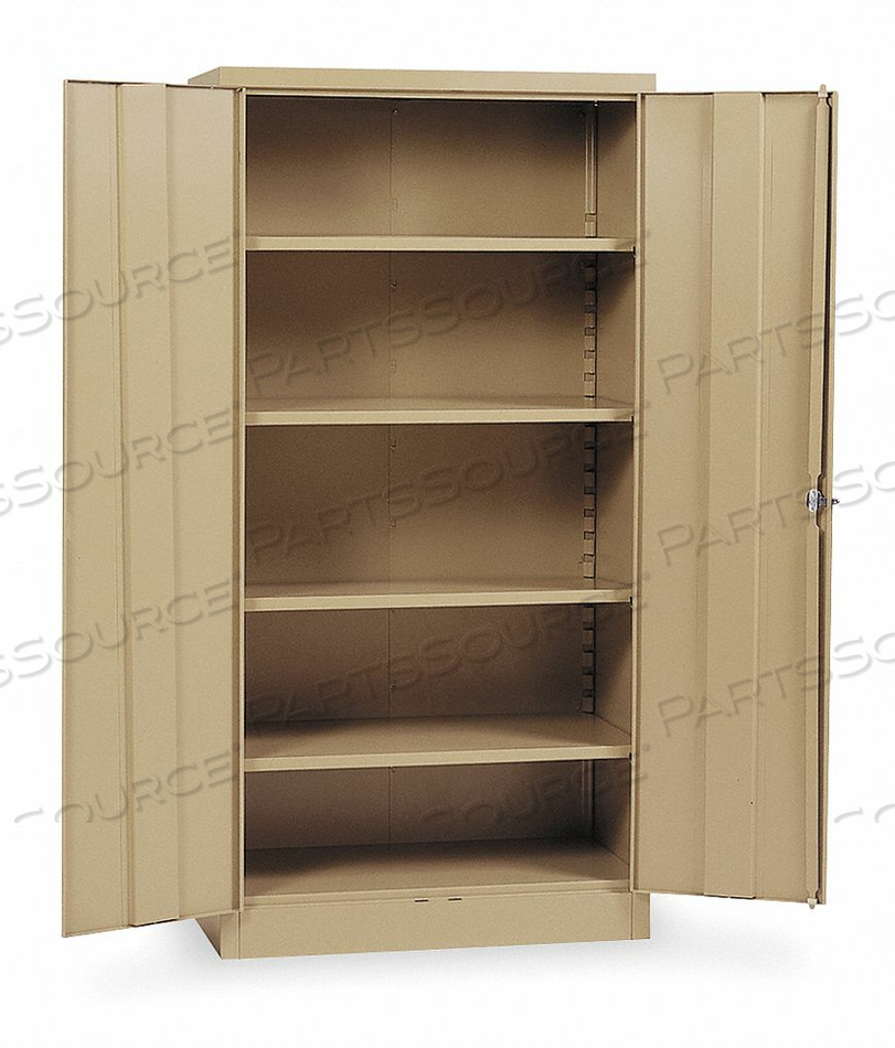 STORAGE CABINET, 36 IN X 24 IN X 72 IN, SWING HANDLE & KEYED, 22 GA PANEL THICK by Edsal STORAGE CABINET, 36 IN X 24 IN X 72 IN, SWING HANDLE & KEYED, 22 GA PANEL THICK by Edsal
