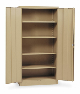 STORAGE CABINET, 36 IN X 24 IN X 72 IN, SWING HANDLE & KEYED, 22 GA PANEL THICK by Edsal