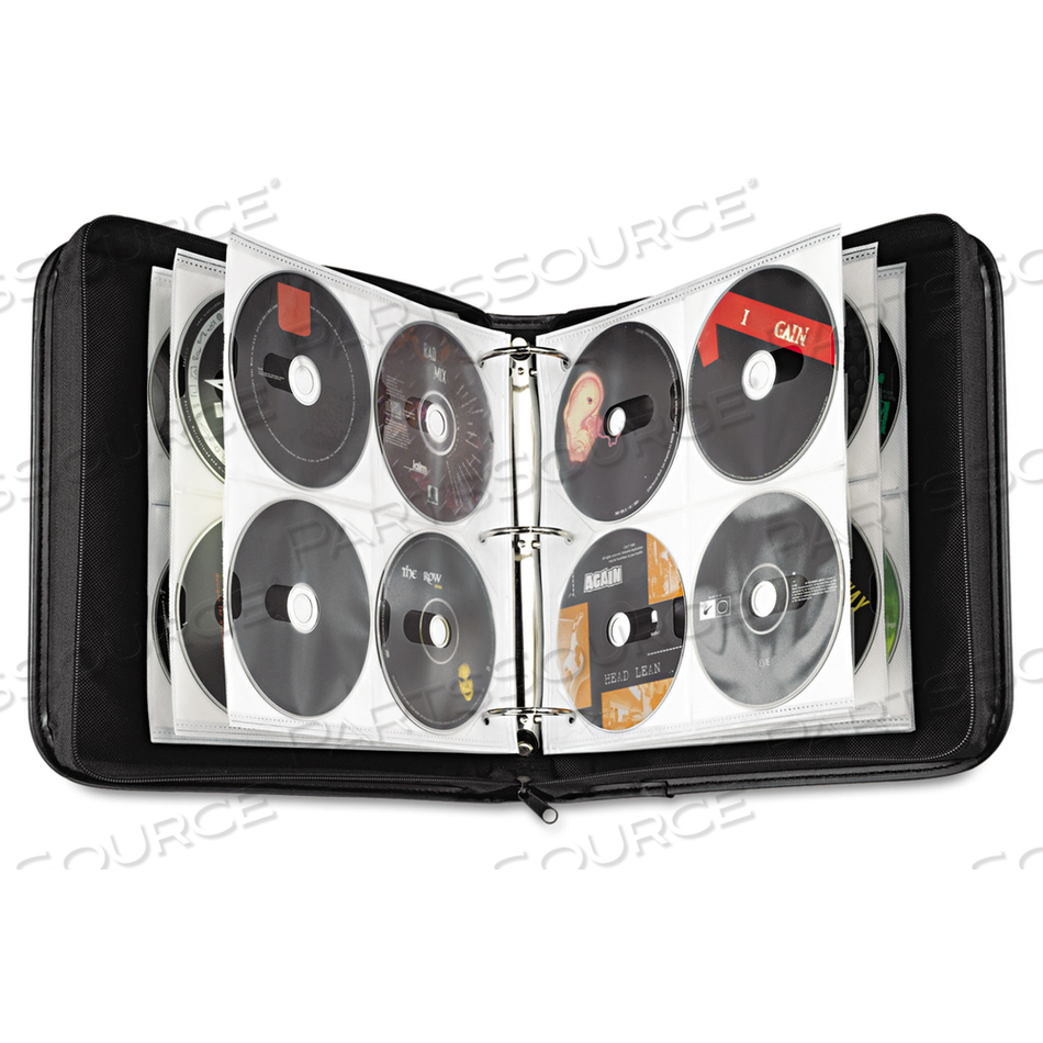 CD/DVD EXPANDABLE BINDER, HOLDS 208 DISCS, BLACK 