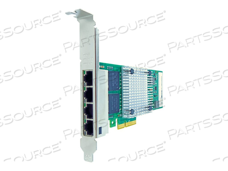 AXIOM 10/100/1000MBS QUAD PORT RJ45 PCIE X4 NIC CARD FOR DELL - 540-BBCW by Axiom
