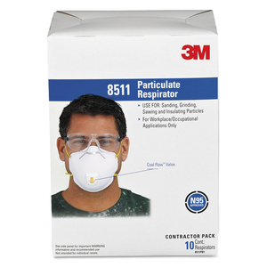 PARTICULATE RESPIRATOR W/COOL FLOW EXHALATION VALVE, STANDARD SIZE by 3M Consumer PARTICULATE RESPIRATOR W/COOL FLOW EXHALATION VALVE, STANDARD SIZE by 3M Consumer